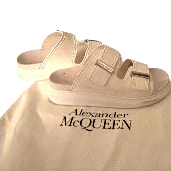 Alexander McQueen Hybrid Slide Sandals White Size 39.5 (US 9.5) - Picture 4 of 8